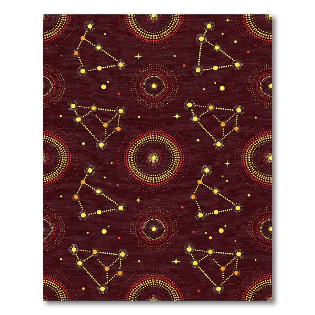 Cosmic Zodiac Constellations Starry Night Rug