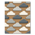 Modern Earthy Tone Cloud Sky Rug