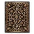 Ornate Gold Paisley Turtle Sea Life Rug