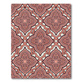 Terracotta Repeating Quatrefoil Medallion Rug