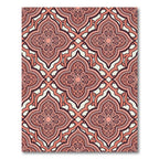 Terracotta Repeating Quatrefoil Medallion Rug