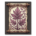 Regal Amethyst Floral Vine Scroll Rug