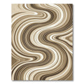 Earthy Tone Swirl Abstract Rug