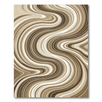 Earthy Tone Swirl Abstract Rug