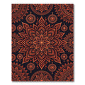 Intricate Crimson Mandala Repeat Rug