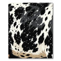 Modern Black and White Animal Hide Rug