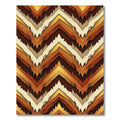 Earthy Tones Zigzag Chevron Rug