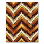 Earthy Tones Zigzag Chevron Rug