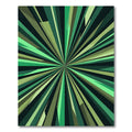 Emerald Burst Sunburst Geometric Rug