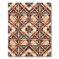 Peach Lattice Floral Geometric Rug
