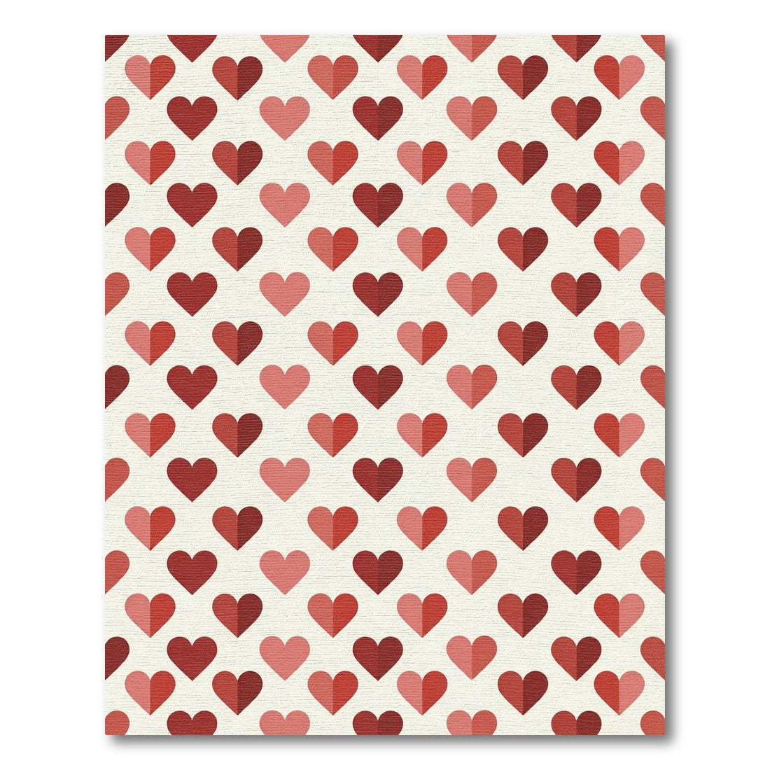 Crimson Hearts Repeating Array Rug