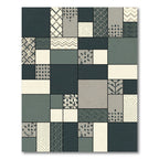 Eclectic Patchwork Geometric Abstract Rug