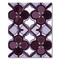 Deep Plum Quatrefoil Geometric Ironwork Rug