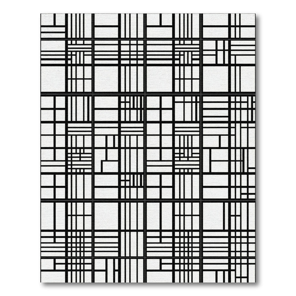 Monochromatic Grid Lattice Arrangement Rug
