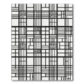 Monochromatic Grid Lattice Arrangement Rug