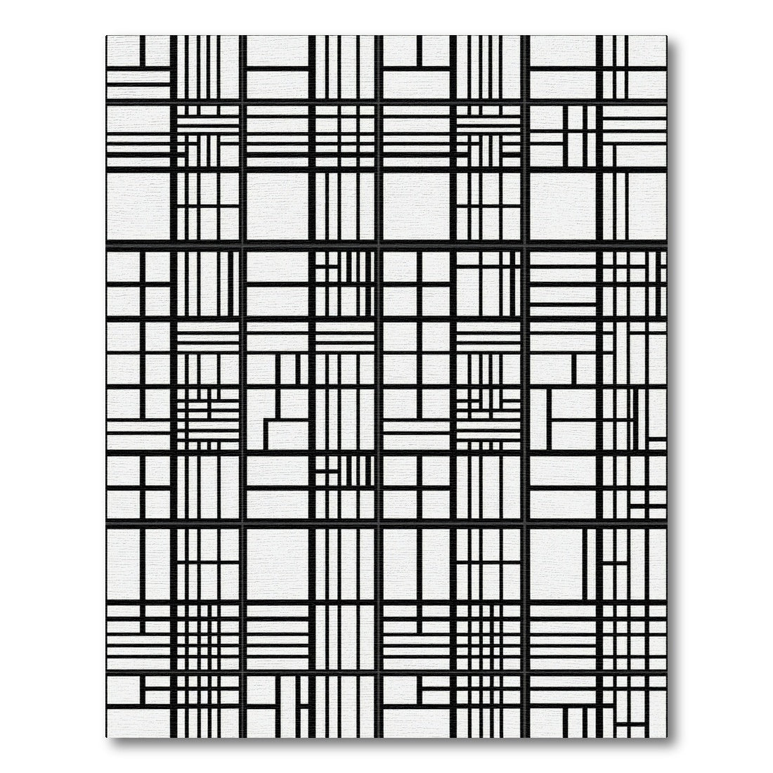 Monochromatic Grid Lattice Arrangement Rug