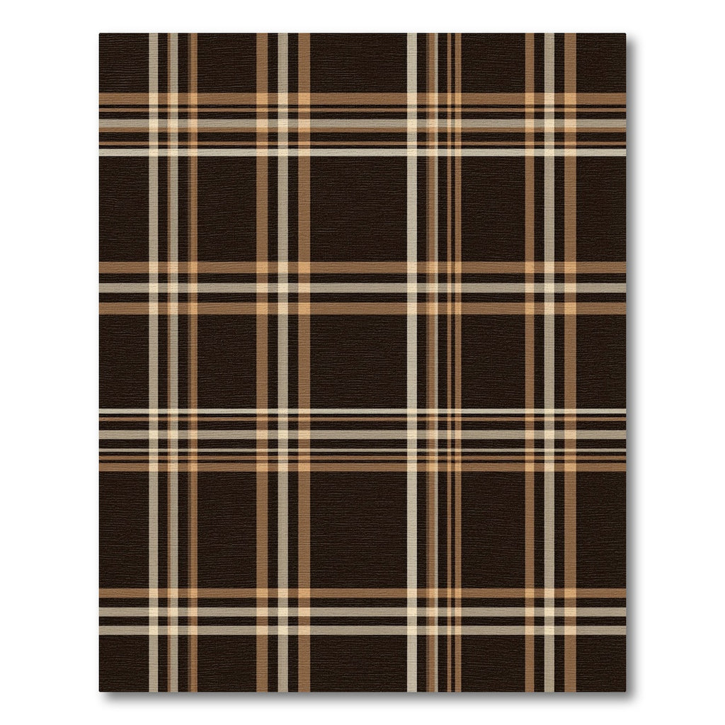 Classic Brown Tan Plaid Checkered Rug