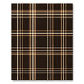 Classic Brown Tan Plaid Checkered Rug