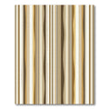 Brown Cream Wavy Vertical Bands Rug