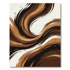 Rich Earth Tones Swirling Brushstroke Rug