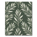 Elegant Olive Branch Deep Green Rug