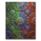 Radiant Gemstone Starry Kaleidoscope Medallion Rug