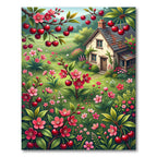 Cherry Blossom Garden Floral Rug