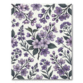 Lavender Blossom Branch Artwork Rug