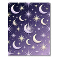Celestial Midnight Lavender Starry Moon Rug