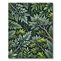 Verdant Forest Foliage Branches Rug