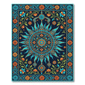 Celestial Sun Floral Garden Tapestry Rug