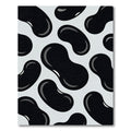 Monochrome Black Bean Scatter Rug