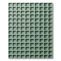 Minimalist Sage Green Grid Square Rug