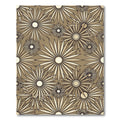 Beige Starburst Floral Medallion Rug