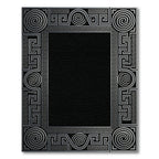 Silver Geometric Maze Swirl Rug