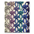 Graceful Gradient Ribbon Knot Floral Rug