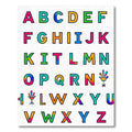 Rainbow Alphabet Letters Bold Rug