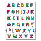 Rainbow Alphabet Letters Bold Rug