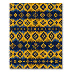 Gold Midnight Tribal Diamond Rug