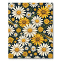 Vibrant Golden Daisy Floral Meadow Rug