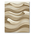 Abstract Sand Dune Wavy Line Rug