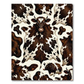 Brown and White Spotted Cattle Hide Rug