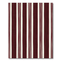 Deep Red Vertical Stripe Accent Rug