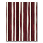 Deep Red Vertical Stripe Accent Rug