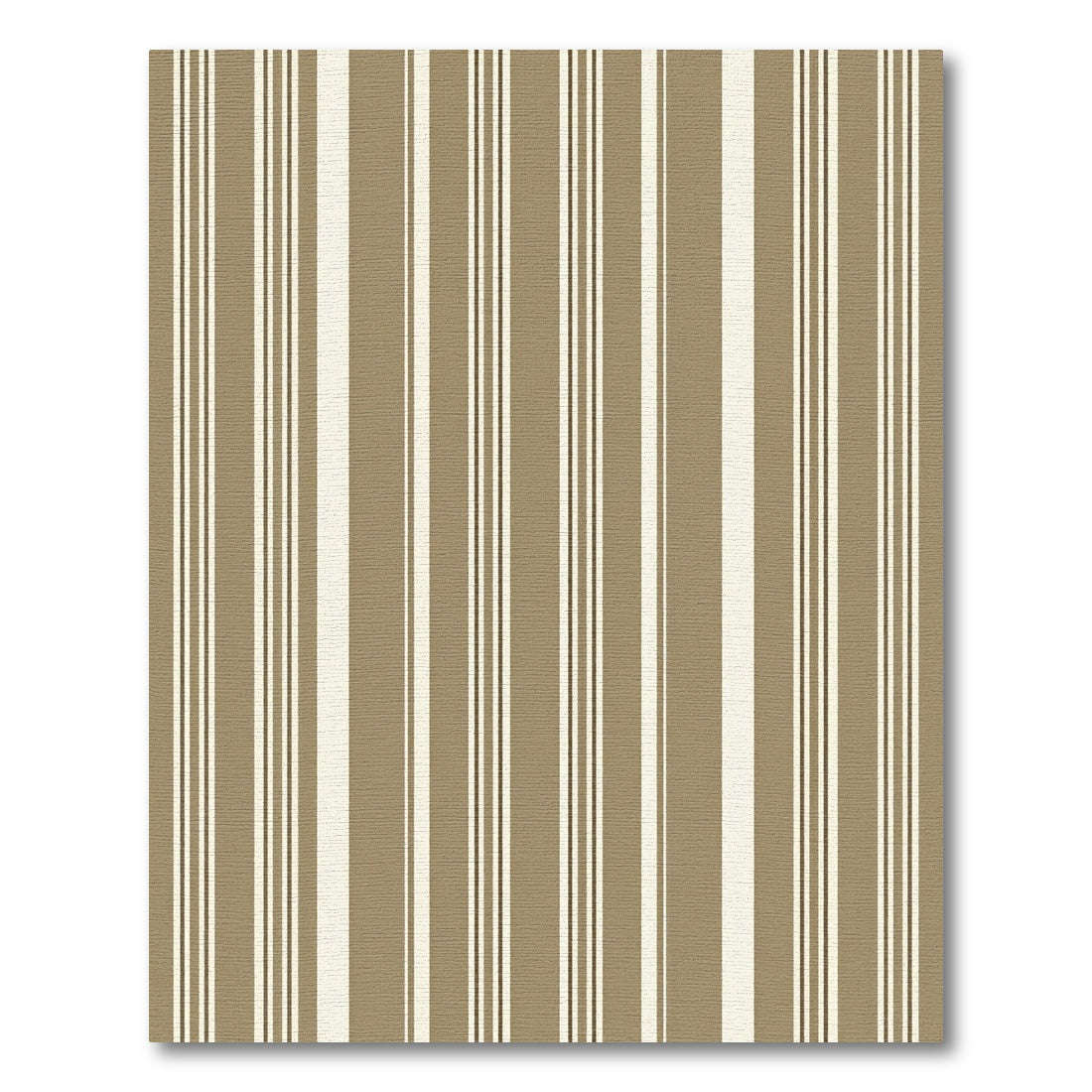 Warm Beige Narrow Stripe Rug