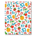 Playful Alphabet Fruit Strawberry Collage Rug