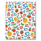 Playful Alphabet Fruit Strawberry Collage Rug