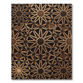 Bronze Geometric Star Medallion Rug