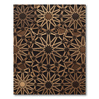 Bronze Geometric Star Medallion Rug