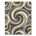 Modern Neutral Swirl Abstract Rug